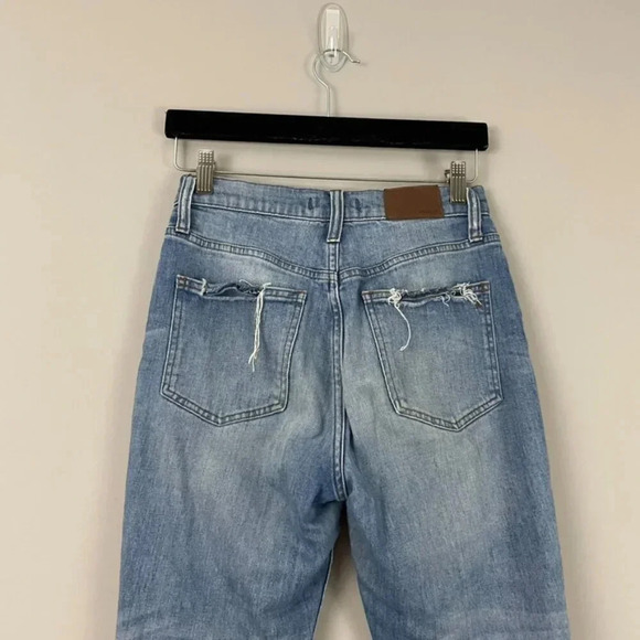 Madewell The Perfect Vintage Distressed Raw Hem Jeans Size 26 - Picture 8 of 8